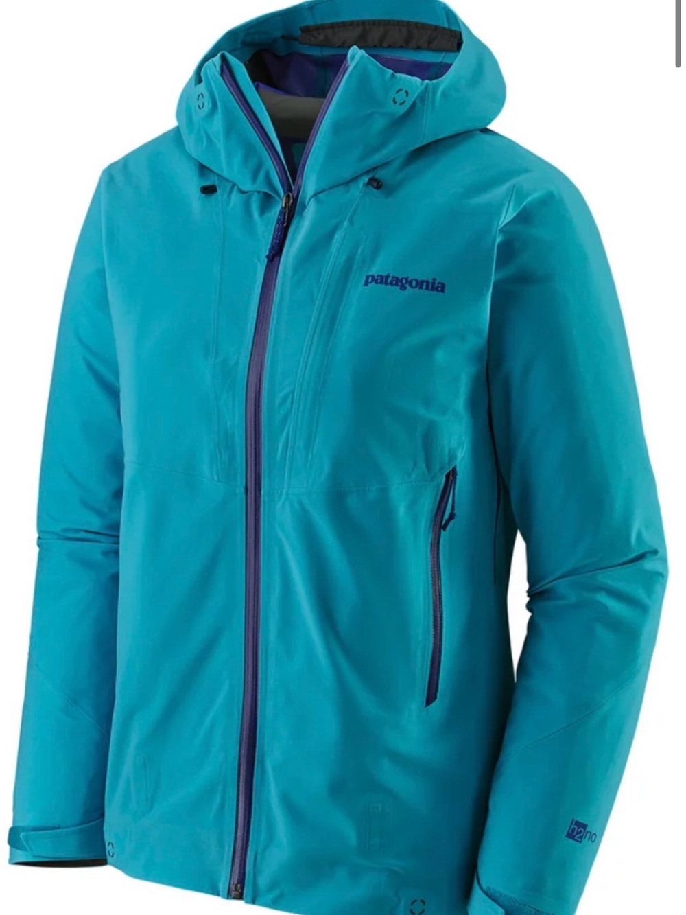 Patagonia Turquoise Hooded Ski Jacket